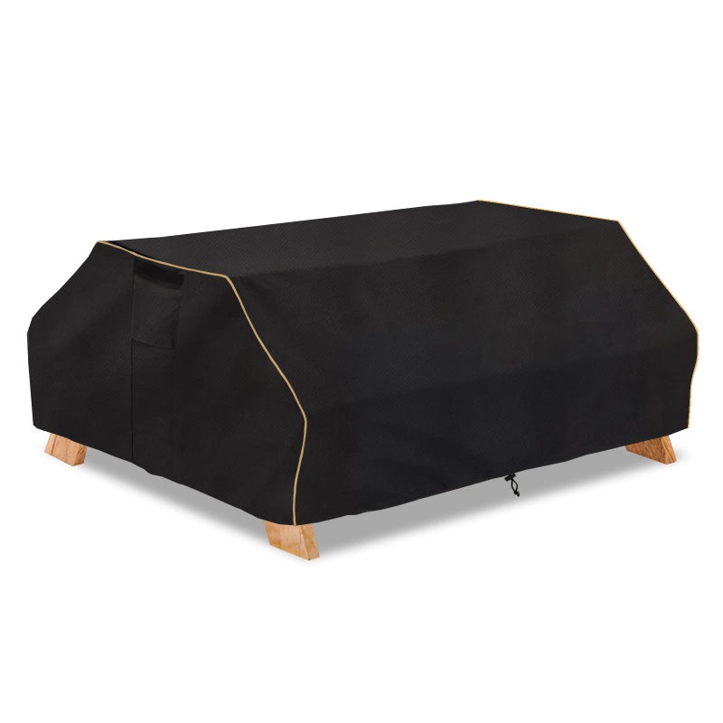 Bitubi 70 72 Inch Waterproof Picnic Table Cover With Bench CoversClassic Black Wind Dust Proof AntiUV 72Outdoor Cover For Picnic Table