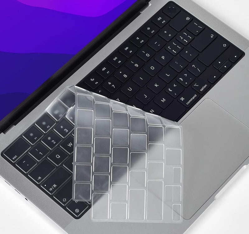 Oaky Keyboard Cover for 2025-2021 M4/M3/M2 Chip MacBook Air 13" [A3240 A3113 A2681] & MacBook Air 15 inch [A3241 A3114 A2941] Dust-Proof Keyboard Skin Protector - TPU Clear - Image 5
