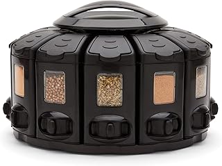 KitchenArt كيتشن آرت سلكت-أ-سبايس أوتو-ميجر برو كاروسيل 12 قسم أسود - Image 1