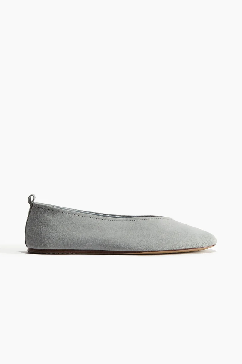 H&M Leather ballet pumps