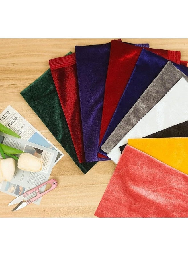 VRB Dec قماش مخمل متعدد الأغراض VRB DecTM 1 متر للتزيين، تعبئة التروسو، قاعة الحفلات، باقة، تعبئة الهدايا، الديكور، غرفة البوجا (1 متر، أحمر) - Image 2