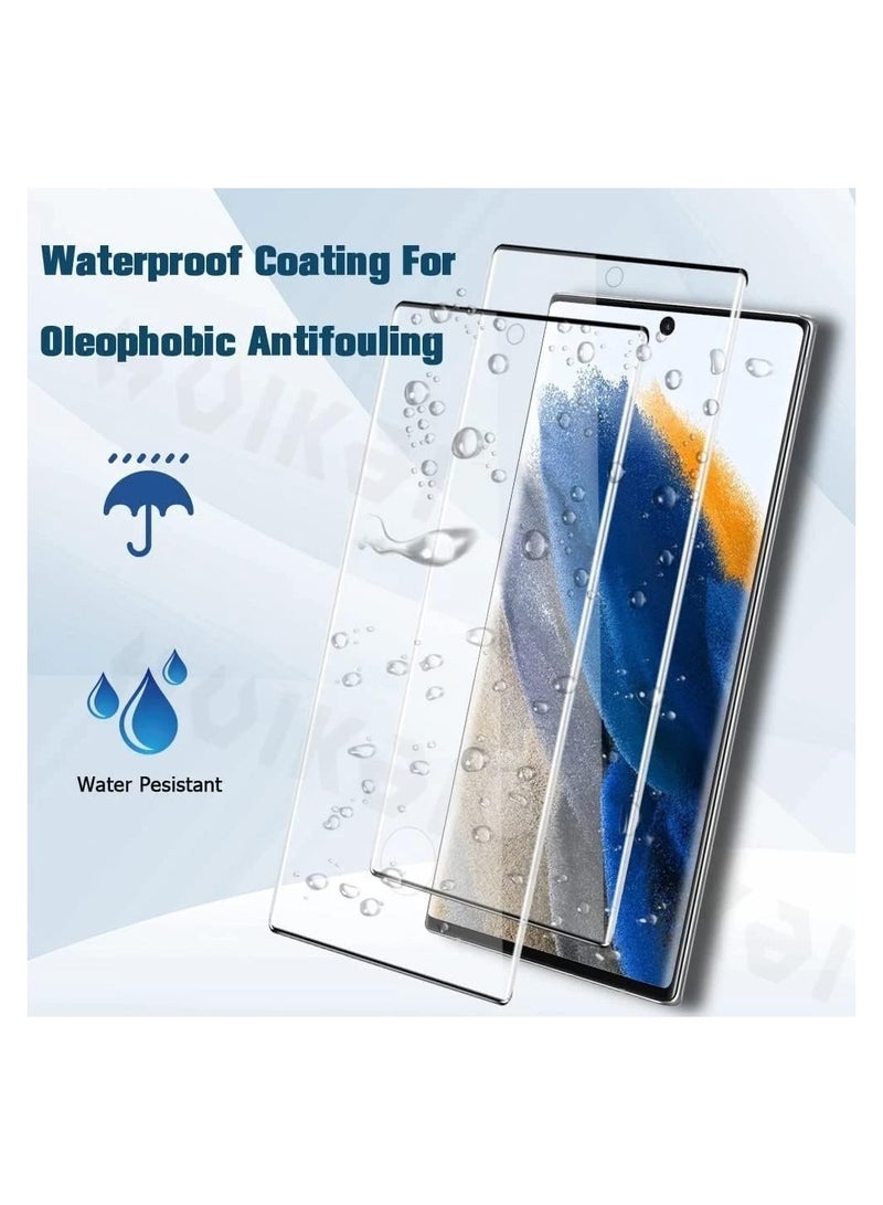 DUSALA 3 Pack Galaxy S23 Ultra Screen Protector with Camera Lens Protector, Compatible Fingerprint Unlocking, 5D Curved, 9H Hardness Scratch Resistant - Image 4