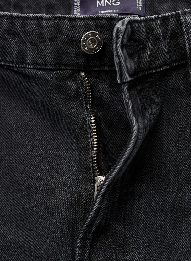 Mango Man Moby straight-fit dark-wash jeans