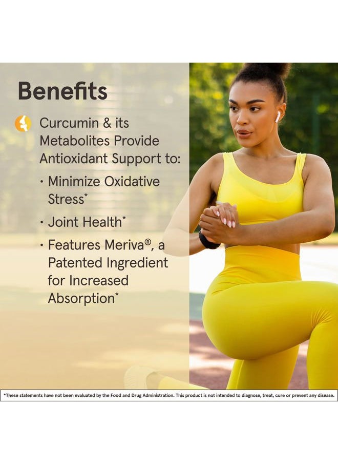 jarrow formulas Curcumin Phytosome 500 mg - 120 Veggie Capsules - Formulated with Meriva - Antioxidant Support Supplement - Joint Health & Support - 60 Servings  - Image 4