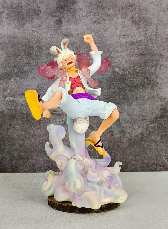 PINAKA One Piece Rabbit Ears Happy Nika Luffy Gear 5 25CM Anime Character Collection Model for Anime Collection Action Figure - Image 5