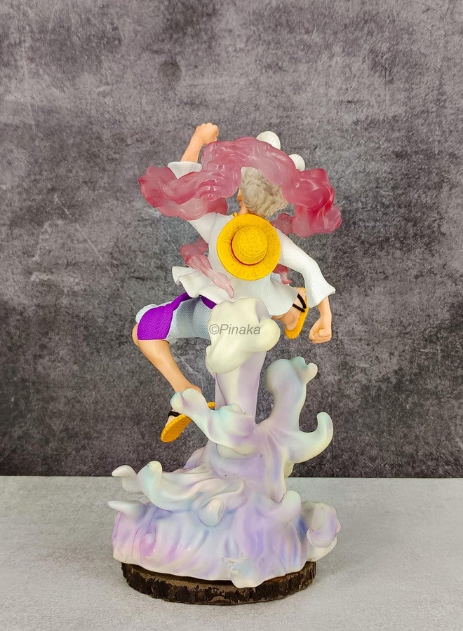 PINAKA One Piece Rabbit Ears Happy Nika Luffy Gear 5 25CM Anime Character Collection Model for Anime Collection Action Figure - Image 3