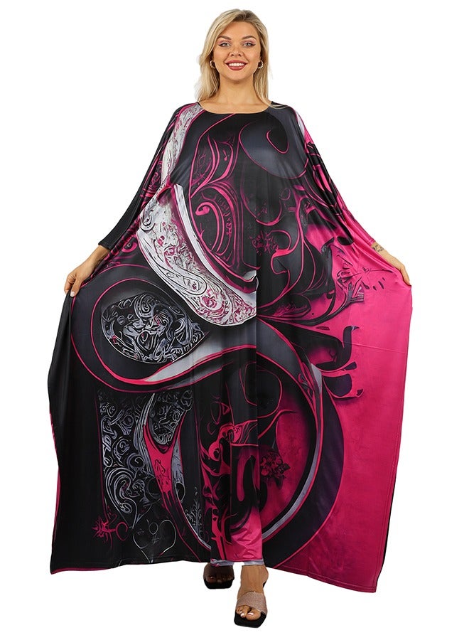 Zmurud Jersey Jalabiya- printed  - Image 2