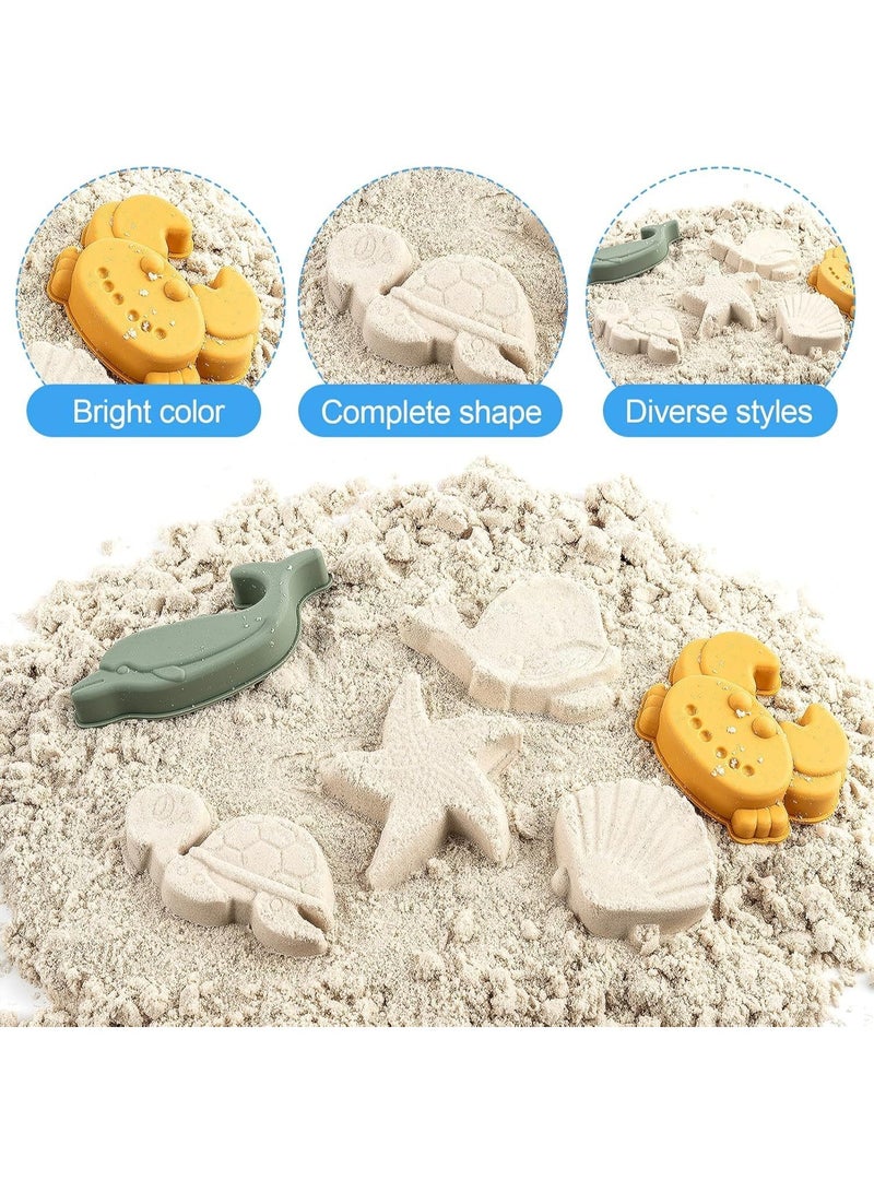TAPIT Beach Toys for Baby with Portable Beach Bag Toddler Beach Set with Sand Toy Silicone Molds Shovel Bucket Set Sand Toys Sandbox Toys for Kids Outdoor Summer Playset - Image 2