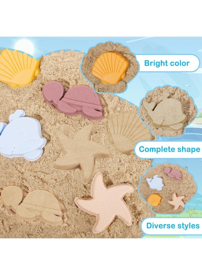 TAPIT Beach Toys for Baby with Portable Beach Bag Toddler Beach Set with Sand Toy Silicone Molds Shovel Bucket Set Sand Toys Sandbox Toys for Kids Outdoor Summer Playset - Image 4