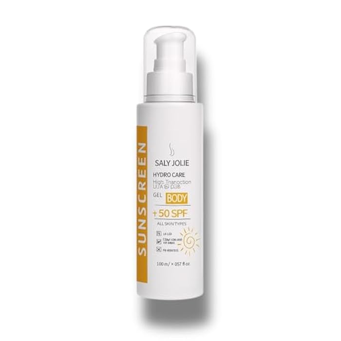 Saly Jolie Beach Essentials Sunscreen for Ultimate Protection, Set of Sunblock 50 SPF with Hyaluronic Acid & Anti-Shine Dry Touch Gel-Cream, 120ml - Image 3