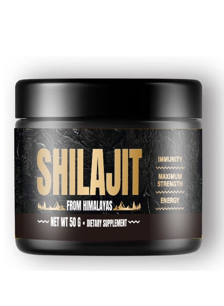 Shilajit RX Shilajit Resin Tested Rich in 85+ Trace Minerals Gold Grade Himalayan Pure for Energy 50g  - Image 1