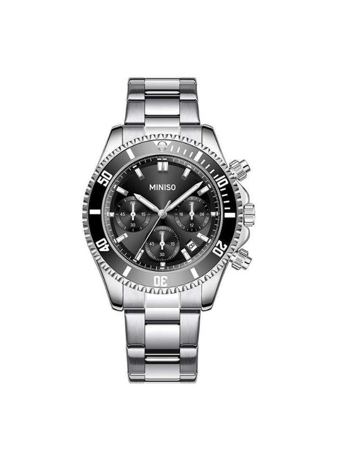 Miniso Luxury Men’s Waterproof Quartz Watch Model 5569 – , 30M Water Resistant, Classic  Diver StyleLuxury Men’s Waterproof Quartz Watch Model 5569 –  30M Water Resistant, Classic  Diver Style - Image 1