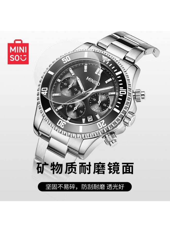Miniso Luxury Men’s Waterproof Quartz Watch Model 5569 – , 30M Water Resistant, Classic  Diver StyleLuxury Men’s Waterproof Quartz Watch Model 5569 –  30M Water Resistant, Classic  Diver Style - Image 2