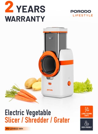 Vegetable Slicer, Shredder, Grater - White