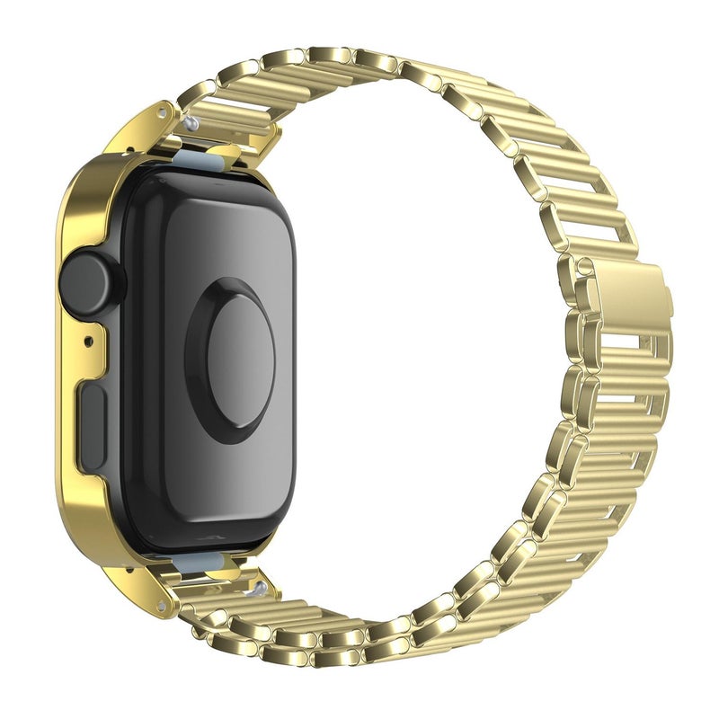 erorex For Huawei Watch Fit3 Hollow Chain Metal Frame Watch Band(Gold) - Image 4
