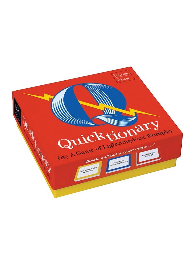 Chronicle Books Quicktionary A Game Of Lightningfast Wordplay Includes 102 Prompt Cards; 1 Rule Book  - Image 1