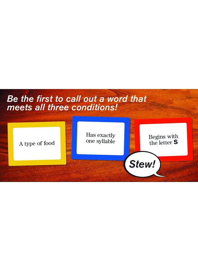 Chronicle Books Quicktionary A Game Of Lightningfast Wordplay Includes 102 Prompt Cards; 1 Rule Book  - Image 4