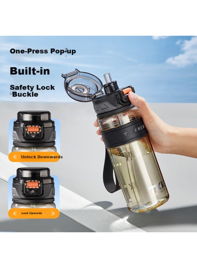 Tkk Plastic Water Bottle Food Grade Ppsu Sports Bottle High Temperature Resistant Fitness Cup Large Capacity Children Student Water Bottle - Image 1