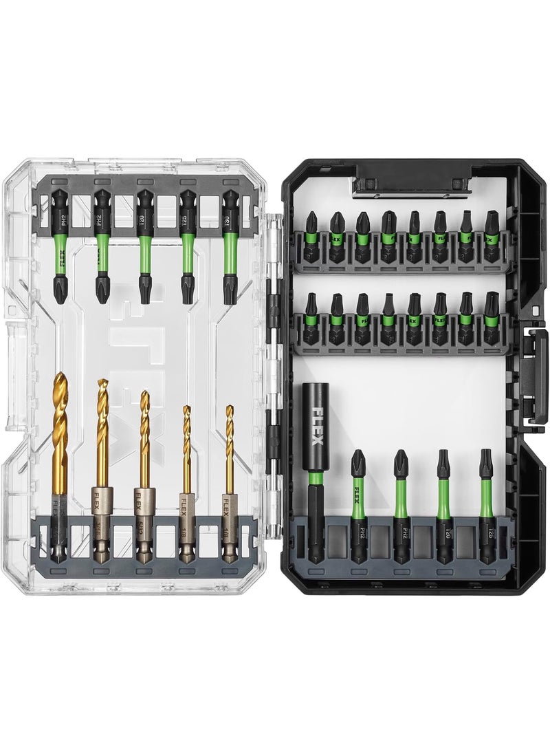 FLEX FLEX STACK PACK 31Piece Impact Drill and Drive Bit Set  FAM1000131  - Image 1