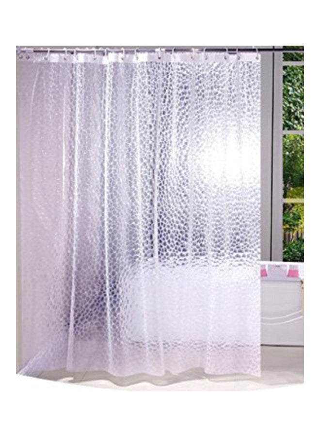 NIBEMINENT PVC Shower Curtain Clear 270x137centimeter - Image 1