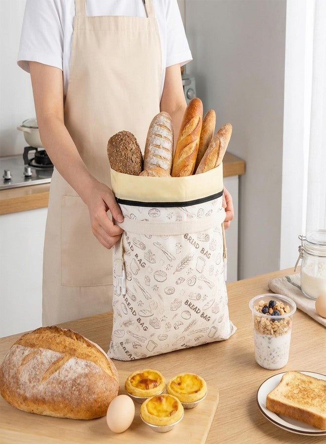 Lemoobolsa 2-Pack Reusable Beeswax Bread Bags for Sourdough & HomemadeBread, 16.5 x 13 inch bread bags for Food Storage - Image 3