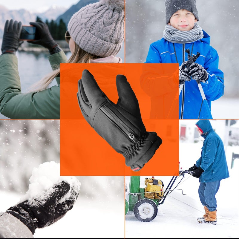 RANGLAND Heated Winter Gloves for Women with Hand Warmers (Includes 6 Air Activated Heat Packets) Adult Size Small - Image 3