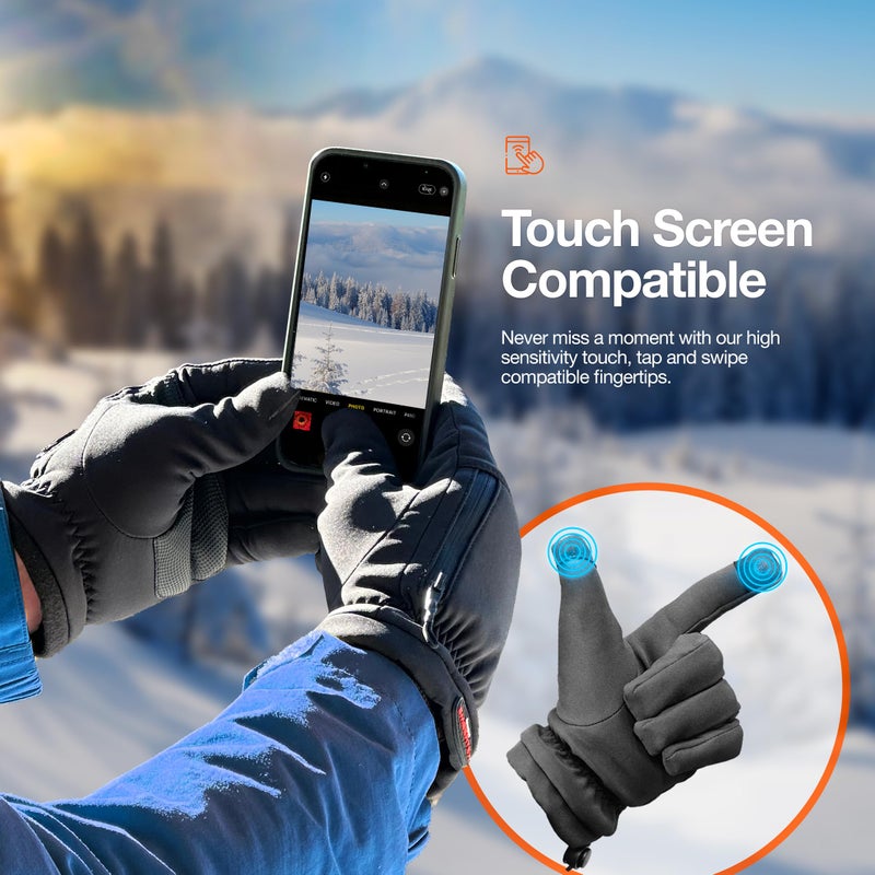 RANGLAND Heated Winter Gloves for Women with Hand Warmers (Includes 6 Air Activated Heat Packets) Adult Size Small - Image 5