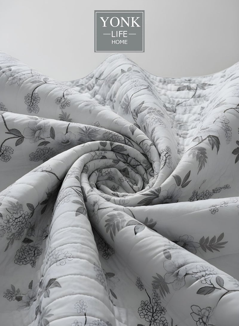 يونك مفرش مزدوج من مايكروفايبر، يناسب سرير بحجم 200 سم × 200 سم، 6 قطع ، قابل للاستخدام من الوجهين - Image 5