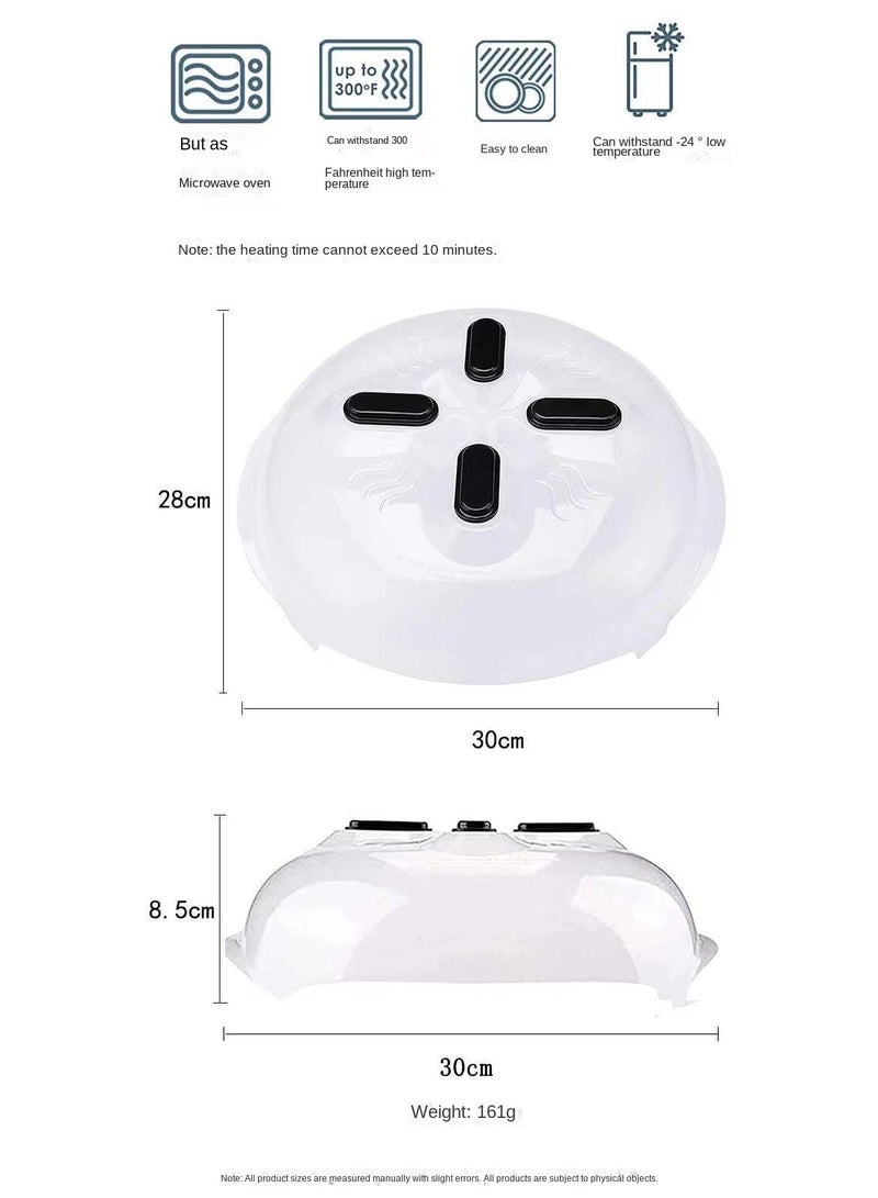 Y&D 1-Piece Microwave Universal Cover Clear/Black  - Image 4