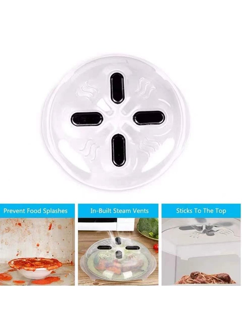 Y&D 1-Piece Microwave Universal Cover Clear/Black  - Image 3