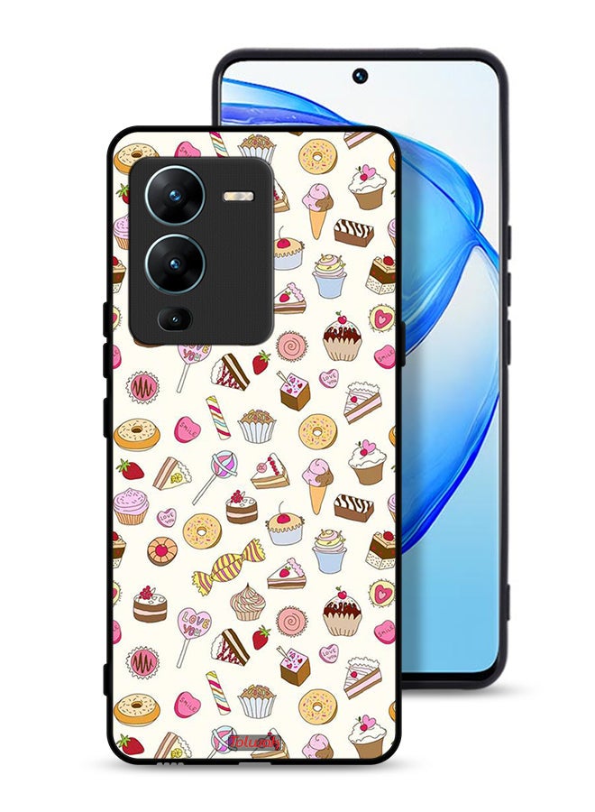 Tolwak Vivo V25 Pro 5G Protective Case Cover Pattern Of Favorite Items - Image 1