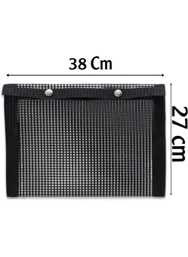 SHOWAY Set of 2 BBQ Mesh Grill Bags Barbecue Bag 40 * 27cm Reusable Grilling Pouches for Charcoal, Gas, Electric Grills for All Event - Image 3