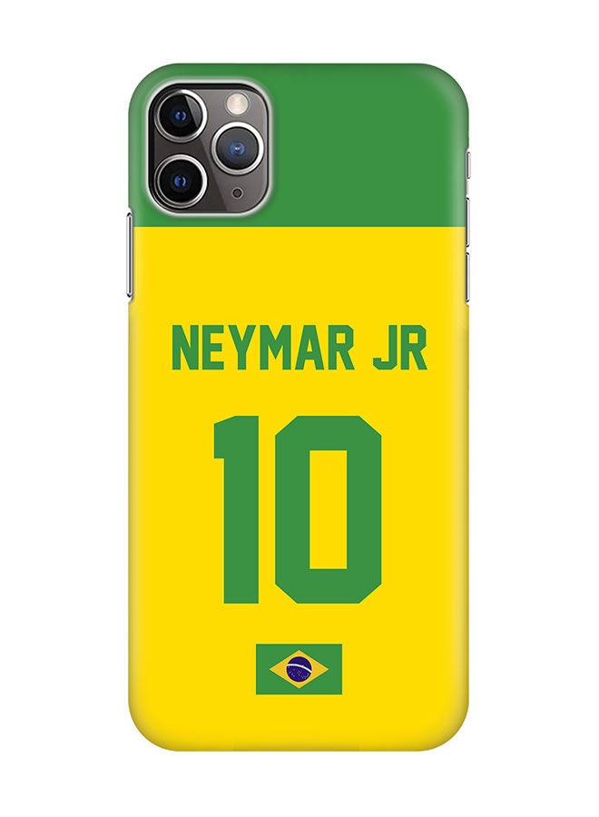 Stylizedd Slim Cover for Apple iPhone 11 Pro Max Case Snap Classic Series Mobile Cover Hard PC Shield Matte Finish Print -Brazil-Player-Neymar Jr - Image 1