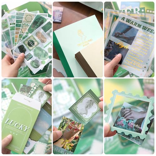 OFFIGIFT Scrapbook Supplies Kit, Vintage Junk journaling Supplies, Scrapbooking Kit with Aesthetic Stuff, Stationary Set, DIY Journal Accessories, Ephemera Collage Craft Supplies Gift for Adults Women Beginner - Image 4