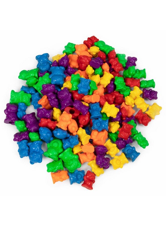 Pint-Size Scholars Colorful Counting Cubs - Bucket of 125+ Bears in 6 Bright Colors and Two Different Sizes - Great for Early Childhood Education, Preschool Prep, Daycare Activities, Montessori Toys, and More - Image 2