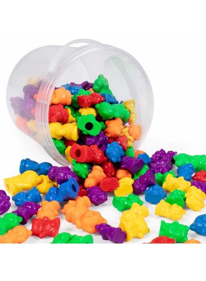 Pint-Size Scholars Colorful Counting Cubs - Bucket of 125+ Bears in 6 Bright Colors and Two Different Sizes - Great for Early Childhood Education, Preschool Prep, Daycare Activities, Montessori Toys, and More - Image 4