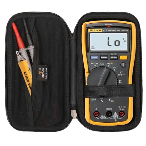 Aproca Case Compatible with Fluke 117115 Digital Multimeter NonContact AC Voltage Detection Portable Storage Bag for Accessories Case Only