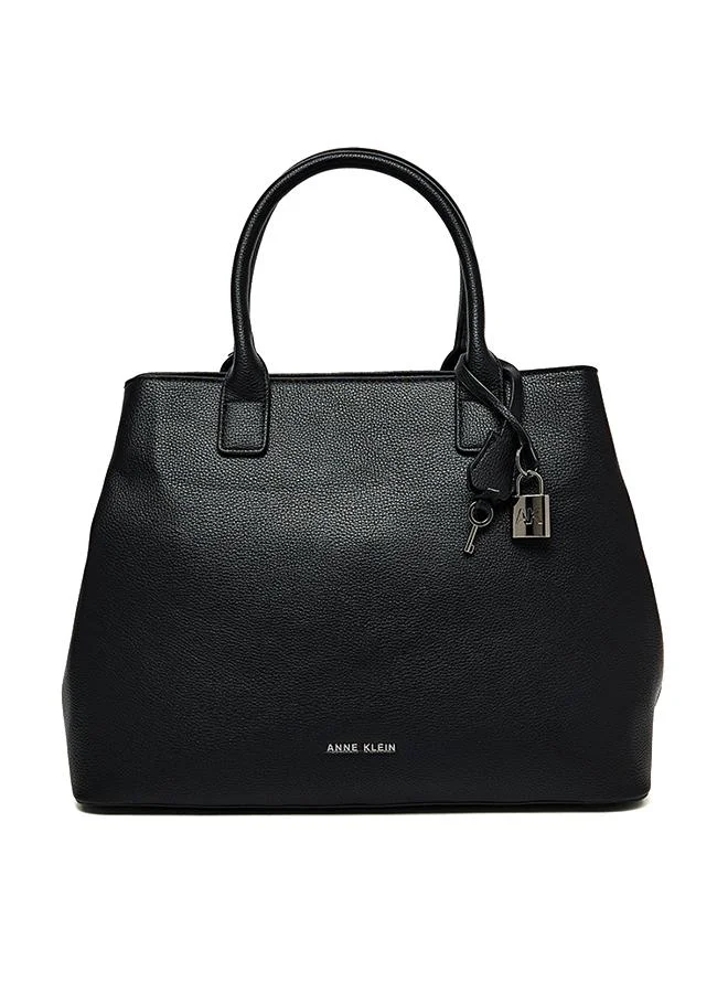 Anne Klein Textured Zippered Satchel Bag