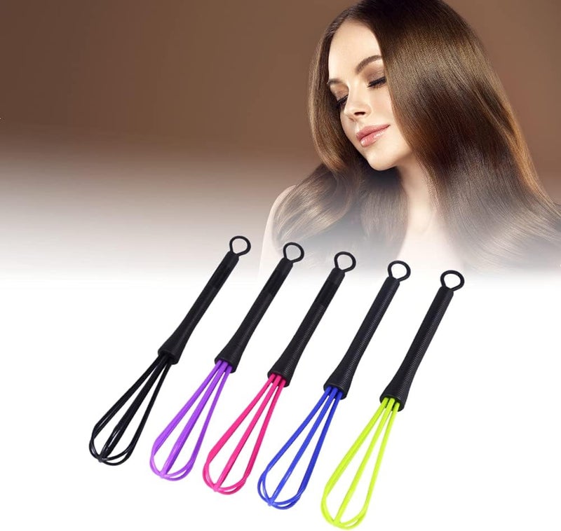 كلاراكو خفاقة لون الشعر، 5 قطع خلاط بلاستيكي لصالونات صبغ الشعر، خفاقة كريمة، خلاط، محرك، ألوان عشوائية، خفاقة بلاستيكية صغيرة، خفاقة صبغة الشعر، خفاقة صغيرة لتلوين الشعر - Image 1