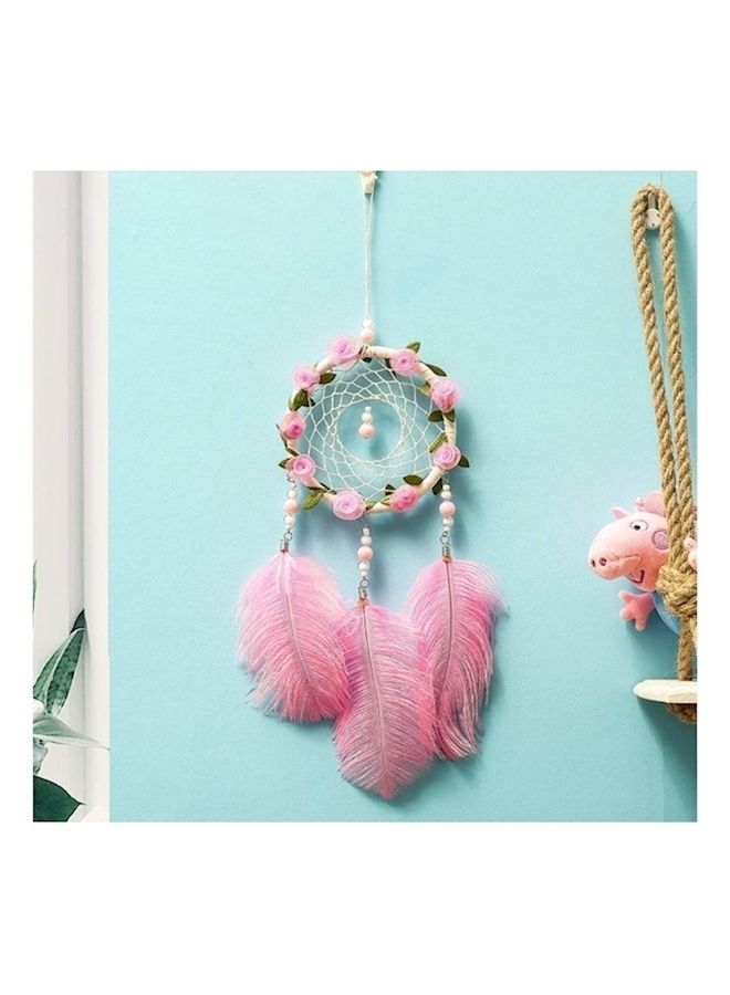 NIBEMINENT Real Feathers Dream Catcher Wall Hanging Multicolour