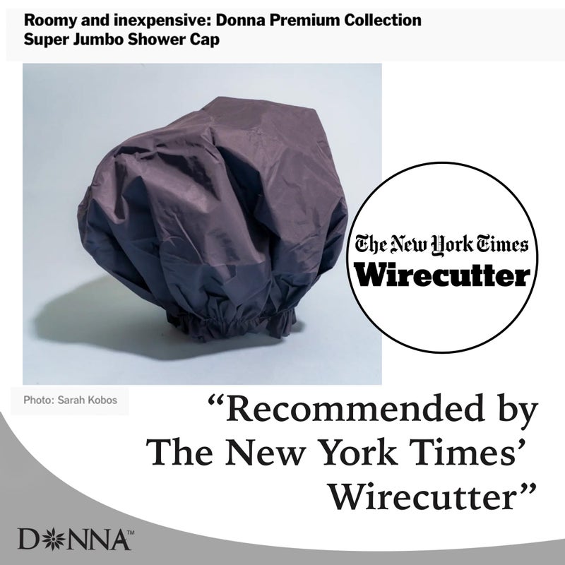 Donna Super Jumbo Shower Cap Waterproof Material 1pc for Women or Men Shower Cap for Roller Sets, Afros, Twist, Silk Wraps and More Reusable, 1PC PURPLE COLOR - Image 5