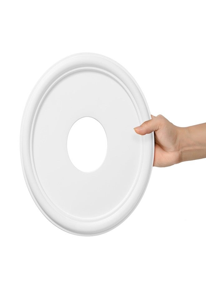 EIFHYT Molded PU Ceiling Medallion for Light Fixtures and Ceiling Fans, 13.1"OD x 4"ID x 1"P (Fits Canopies up to 10.25") White - Image 5