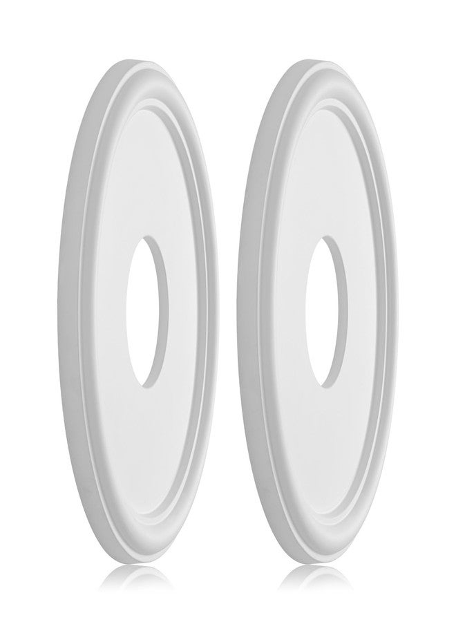 EIFHYT Molded PU Ceiling Medallion for Light Fixtures and Ceiling Fans, 13.1"OD x 4"ID x 1"P (Fits Canopies up to 10.25") White - Image 1