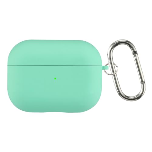 Boxome Case Cover for Apple AirPods Pro 1 | Silicone Case with Inner Microfiber Lining & Keychain Hook| Only for Apple Airpods | Gable Green - Image 1