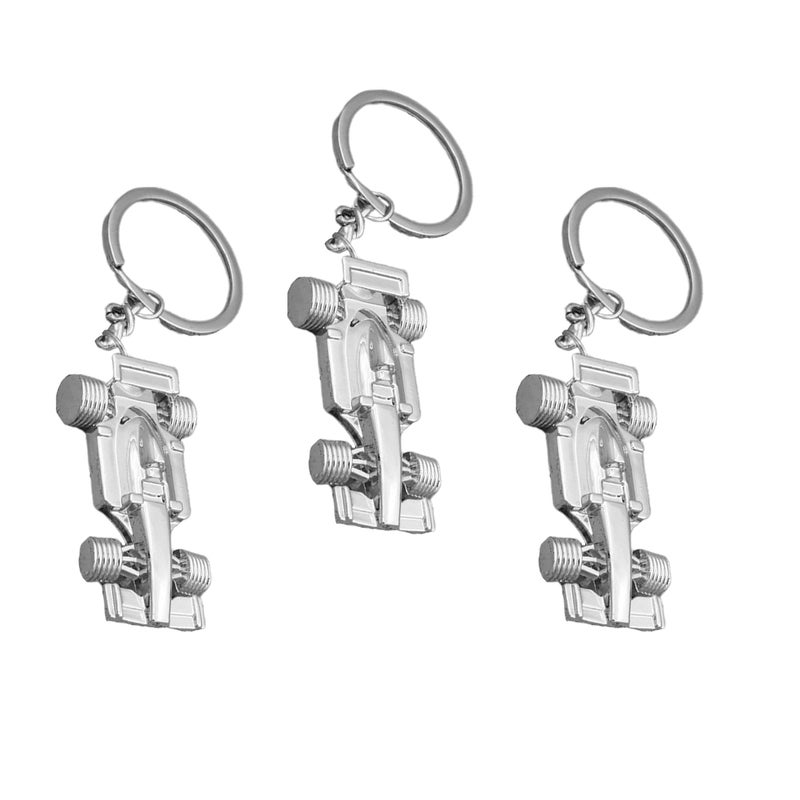 3pcs Chic Racing Car Shape Keychains Fashion Key Holder Unique Key Key Ornament Small Gift for Men Women ( ) - Image 5