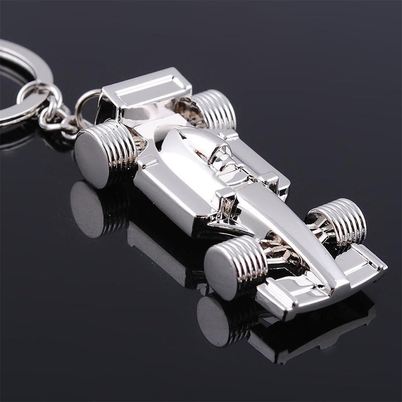 3pcs Chic Racing Car Shape Keychains Fashion Key Holder Unique Key Key Ornament Small Gift for Men Women ( ) - Image 3