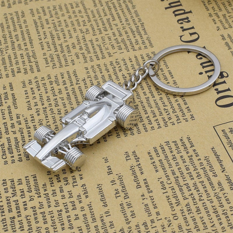3pcs Chic Racing Car Shape Keychains Fashion Key Holder Unique Key Key Ornament Small Gift for Men Women ( ) - Image 2