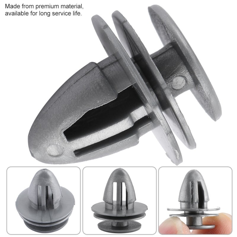Plastic Car Clips 100-Piece High-Quality Waterproof Trim Fastener - Solid Durable Easy Install Replacement Kit for Honda Accord Civic CR-V Del Sol Door Trim Bumper Retainers - Image 5