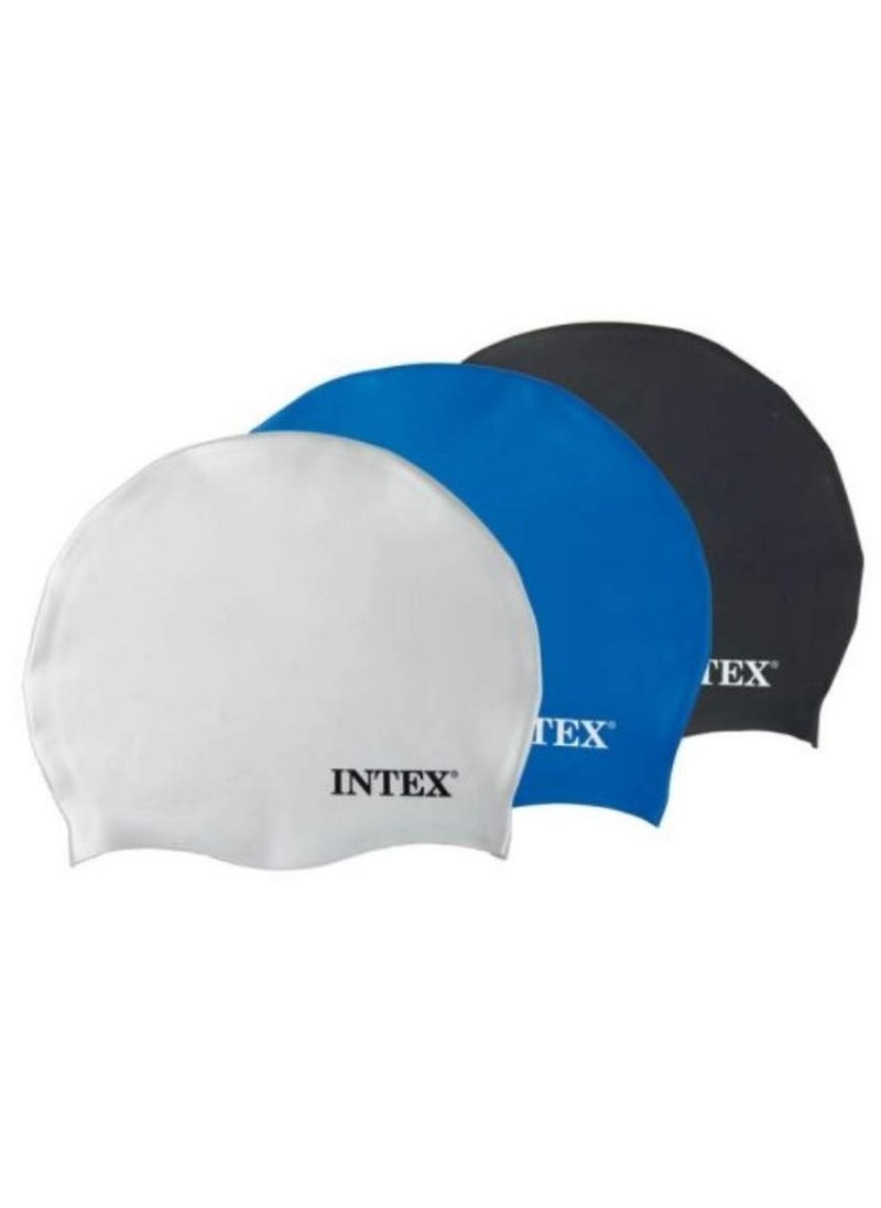 INTEX SILICONE SWIM CAPS-ASSORTED 55992  - Image 1