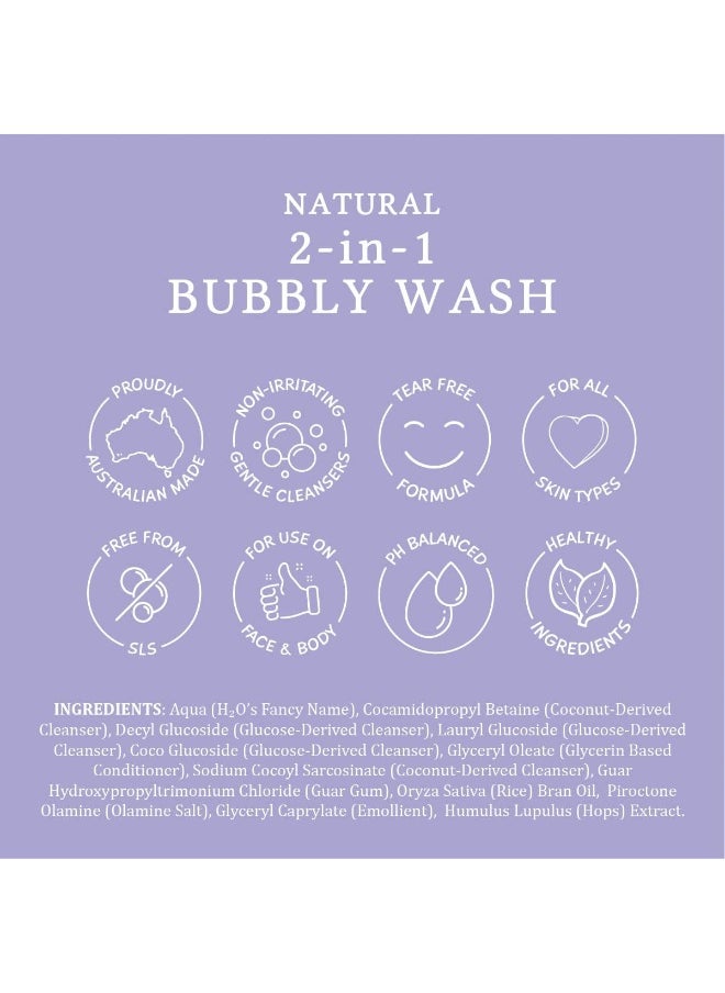 MOOGOO MooGoo 2-in-1 Bubbly Wash - Natural Baby Cleanser & Bubble Bath, Baby Body Wash & Shampoo, Soap, SLS, Fragrance-Free, Dermatologically Tested, Gentle for Sensitive Skin, 500ml/16.9 fl.oz.  - Image 5